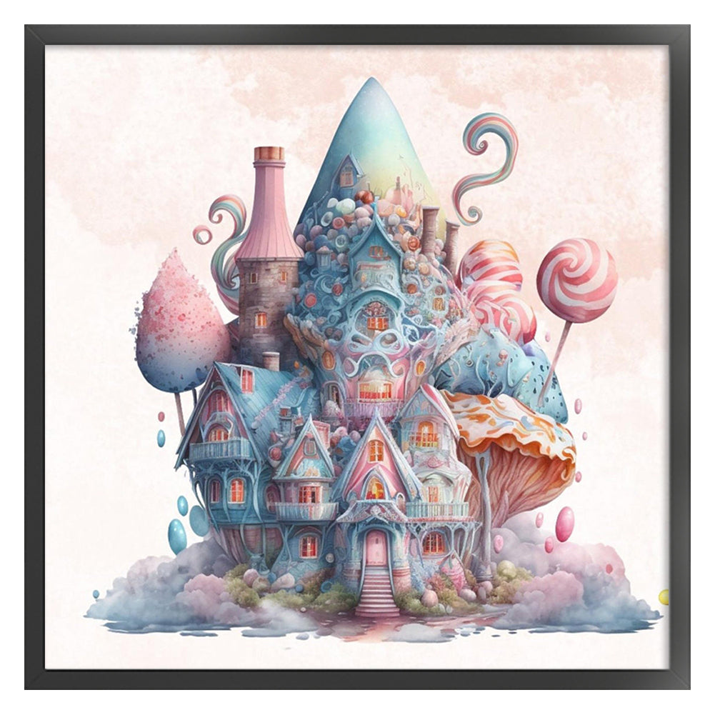 Candy Castle - 11CT Stamped Cross Stitch 60*60CM