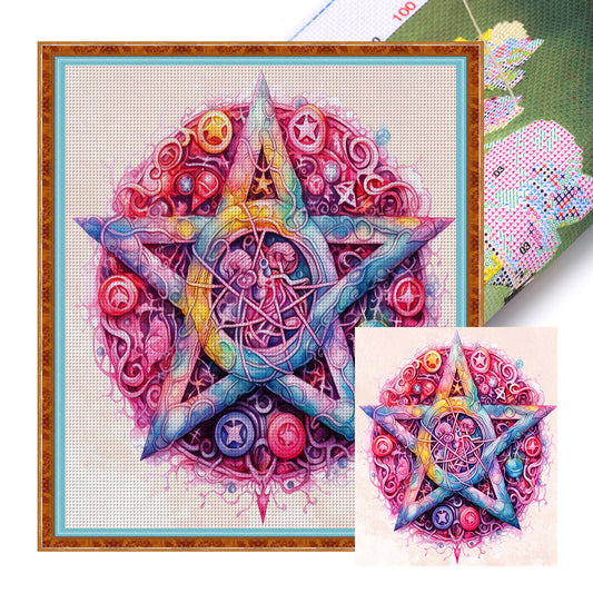 Magic Circle - 11CT Stamped Cross Stitch 60*65CM