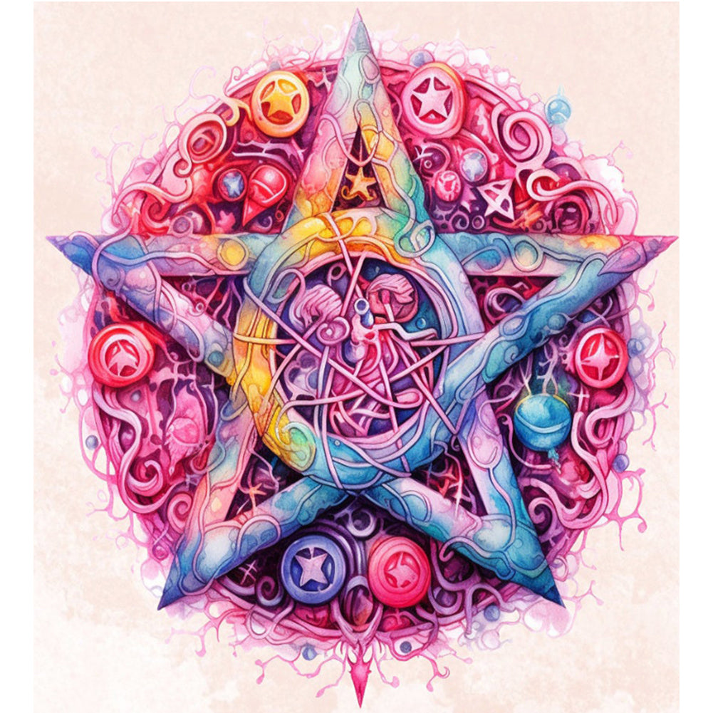 Magic Circle - 11CT Stamped Cross Stitch 60*65CM