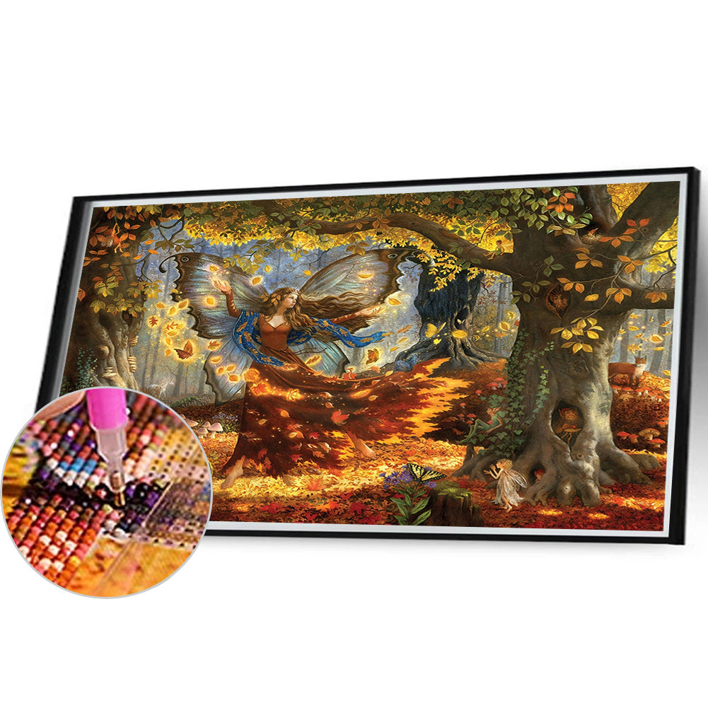 Fairy Of Autumn - Full Round AB Drill Diamond Painting 55*40CM