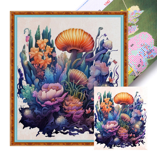 Undersea Plants - 11CT Stamped Cross Stitch 60*67CM