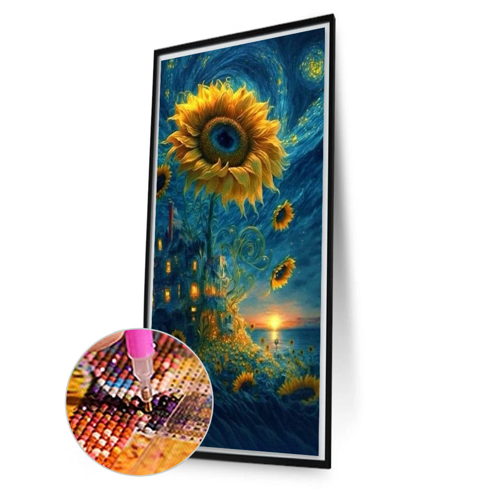 Sunflower - Full Round AB Drill Diamond Painting 40*70CM