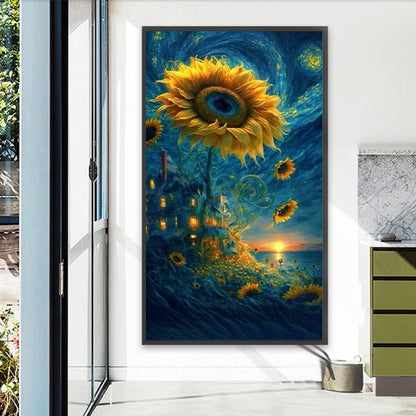 Sunflower - Full Round AB Drill Diamond Painting 40*70CM