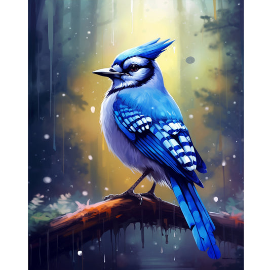 Bluebird - Full Round Drill Diamond Painting 40*50CM