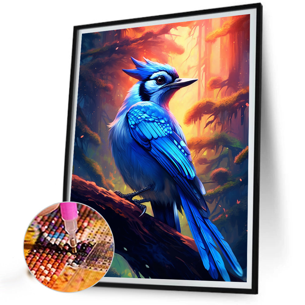 Bluebird - Full Round Drill Diamond Painting 40*50CM