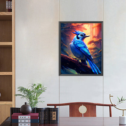 Bluebird - Full Round Drill Diamond Painting 40*50CM