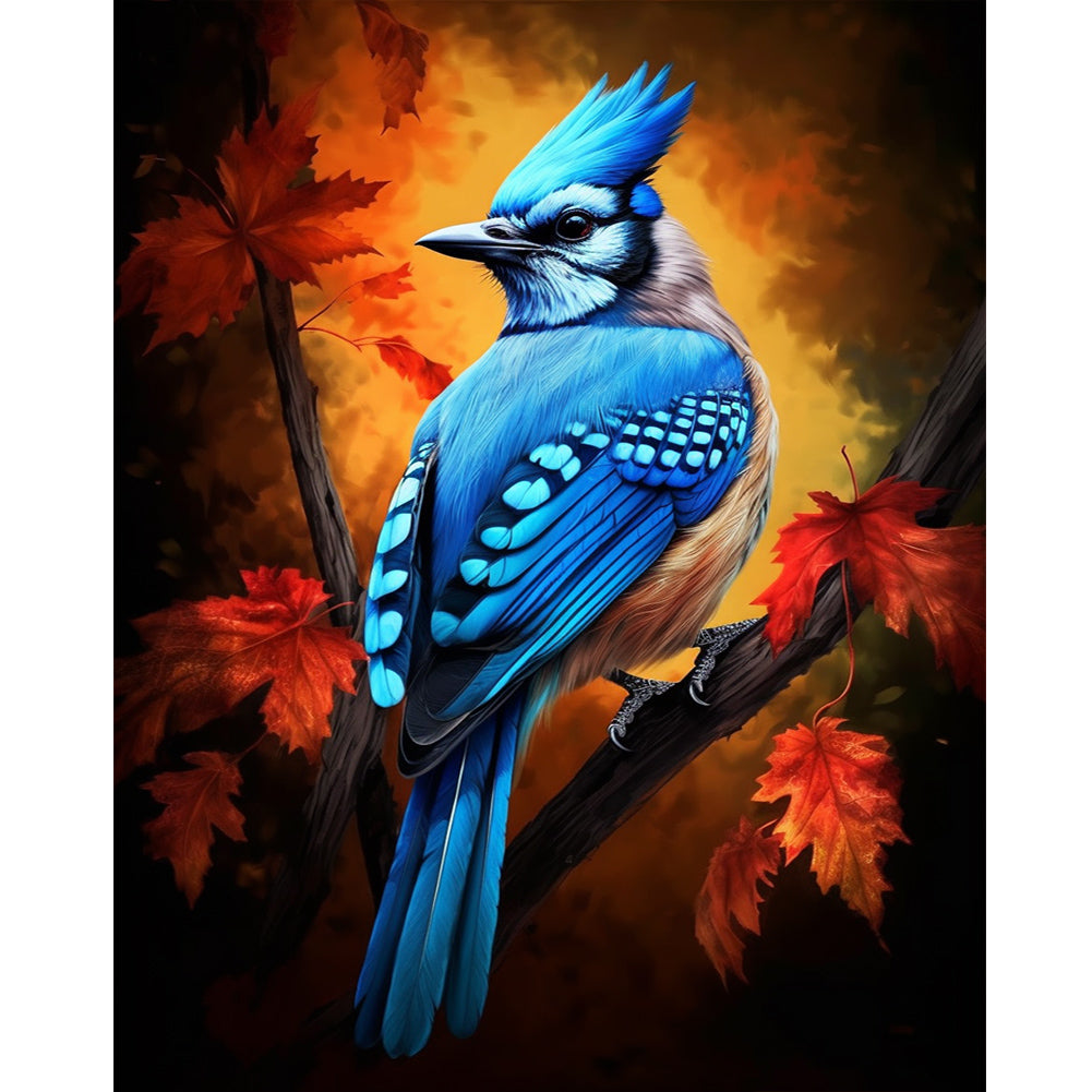 Bluebird - Full Round Drill Diamond Painting 40*50CM