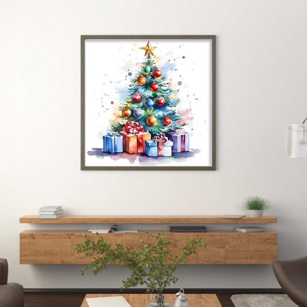 Christmas Tree - 11CT Stamped Cross Stitch 50*50CM