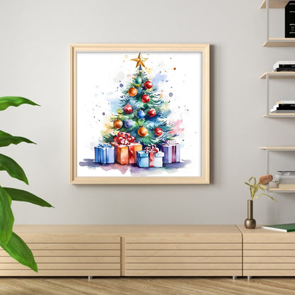 Christmas Tree - 11CT Stamped Cross Stitch 50*50CM