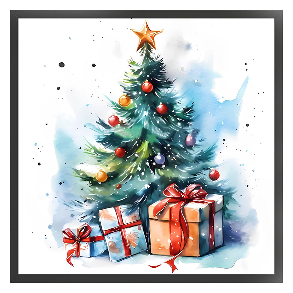 Christmas Tree - 11CT Stamped Cross Stitch 50*50CM