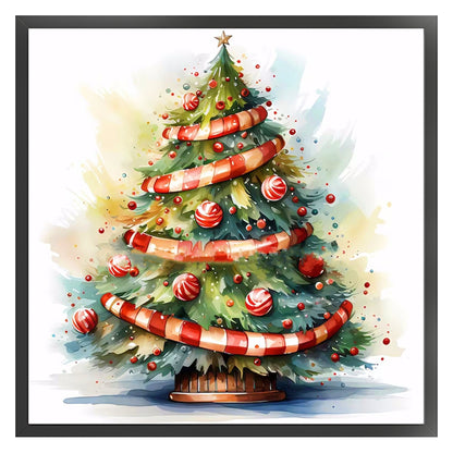 Christmas Tree - 11CT Stamped Cross Stitch 50*50CM