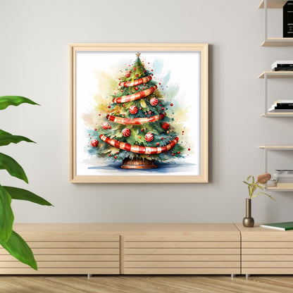 Christmas Tree - 11CT Stamped Cross Stitch 50*50CM