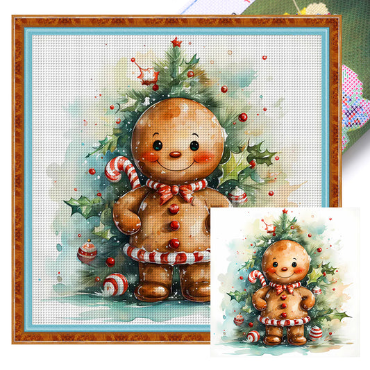 Christmas Tree - 11CT Stamped Cross Stitch 50*50CM