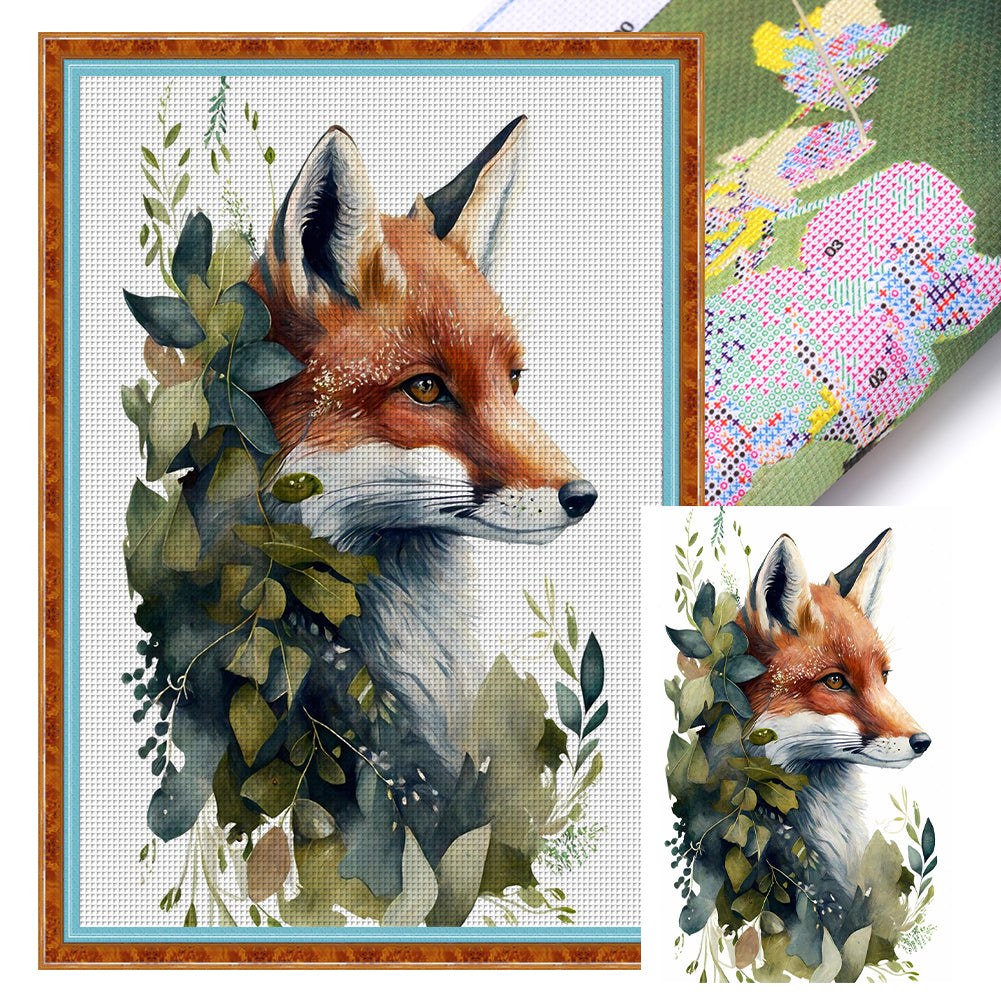 Fox - 11CT Stamped Cross Stitch 50*70CM