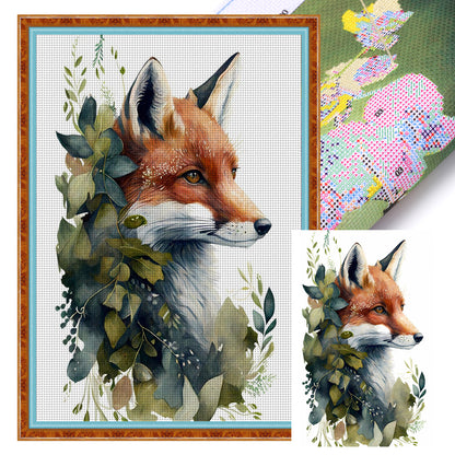 Fox - 11CT Stamped Cross Stitch 50*70CM