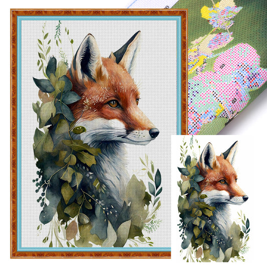 Fox - 11CT Stamped Cross Stitch 50*70CM