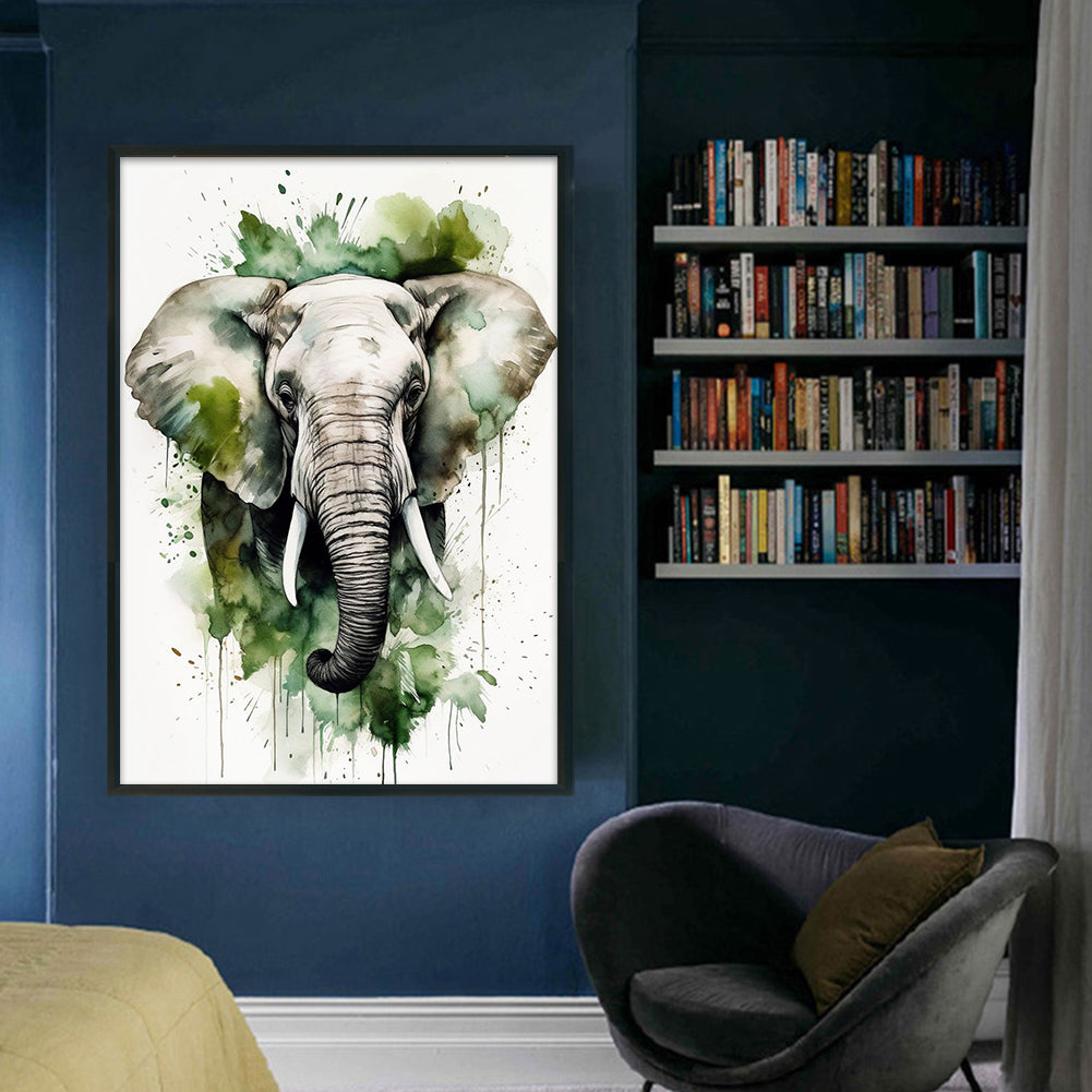 Elephant - 11CT Stamped Cross Stitch 50*70CM
