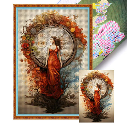 Classical Beauty - 11CT Stamped Cross Stitch 50*75CM