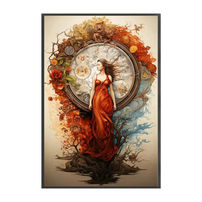 Classical Beauty - 11CT Stamped Cross Stitch 50*75CM