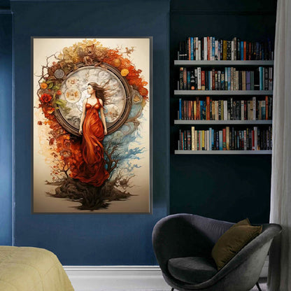 Classical Beauty - 11CT Stamped Cross Stitch 50*75CM