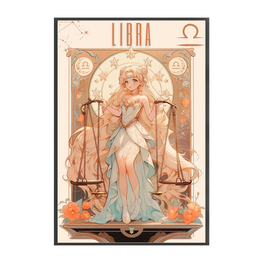 Libra Girl - 11CT Stamped Cross Stitch 50*75CM