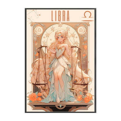 Libra Girl - 11CT Stamped Cross Stitch 50*75CM