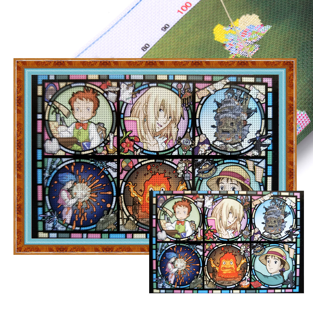 Howl'S Moving Castle - 11CT Stamped Cross Stitch 60*40CM