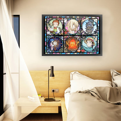 Howl'S Moving Castle - 11CT Stamped Cross Stitch 60*40CM