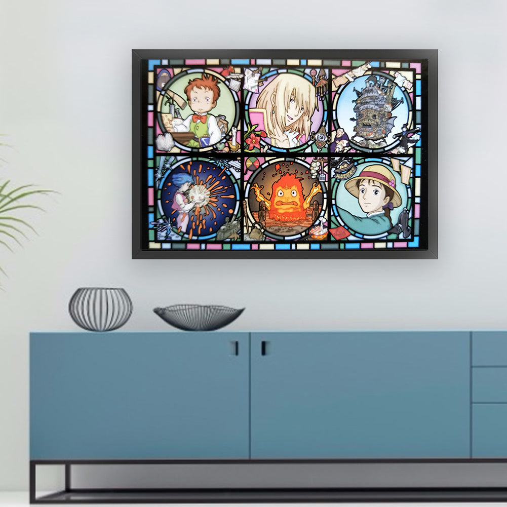 Howl'S Moving Castle - 11CT Stamped Cross Stitch 60*40CM