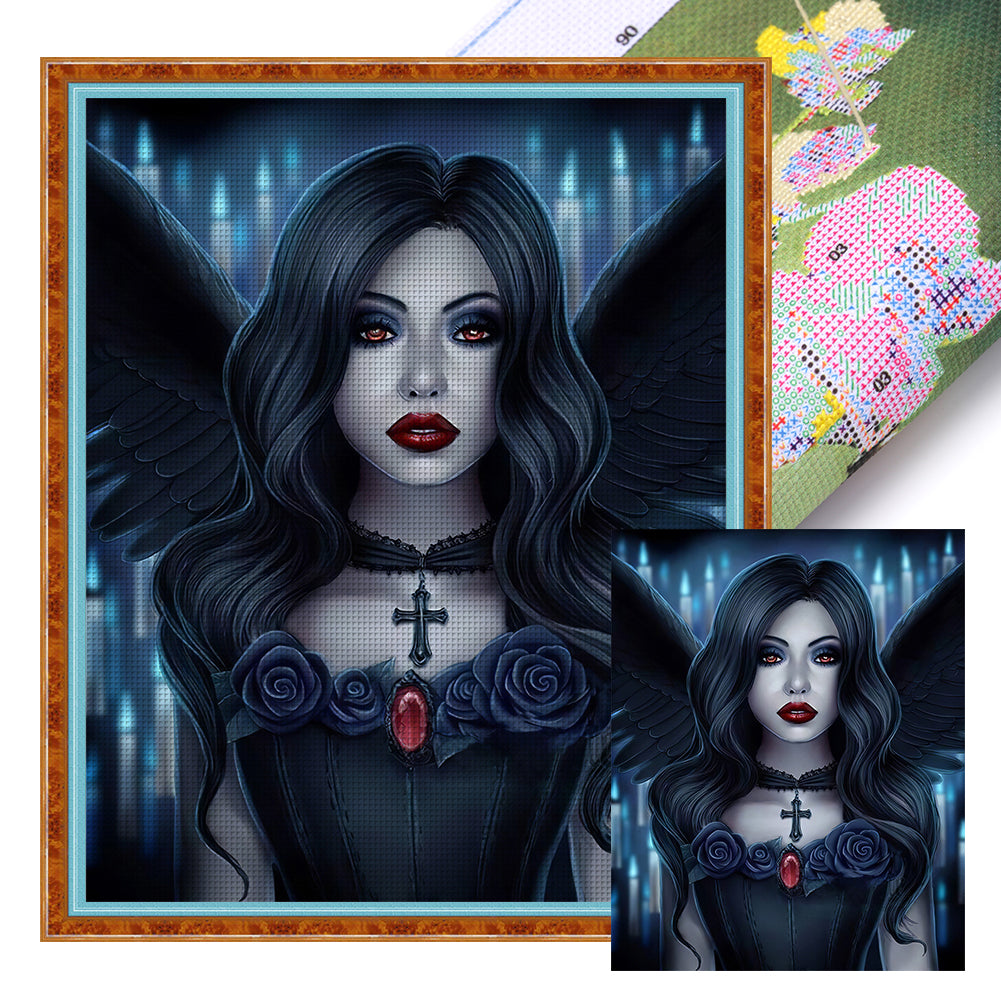 Dark Woman - 11CT Stamped Cross Stitch 40*50CM