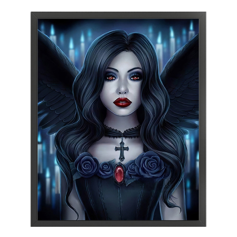 Dark Woman - 11CT Stamped Cross Stitch 40*50CM