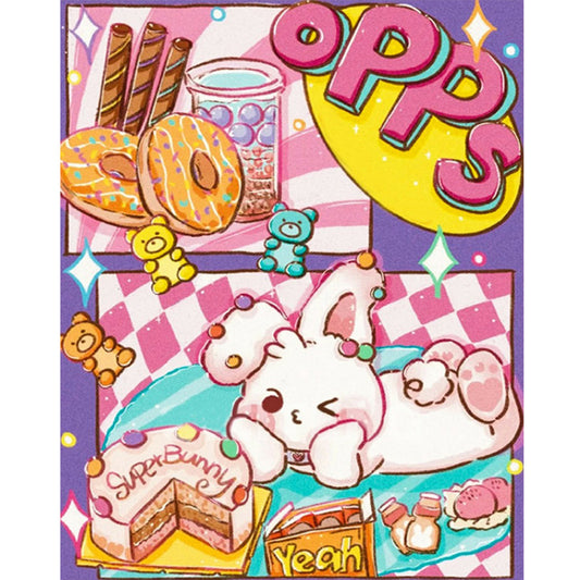 Cartoon Cover - Full Round Drill Diamond Painting 40*50CM