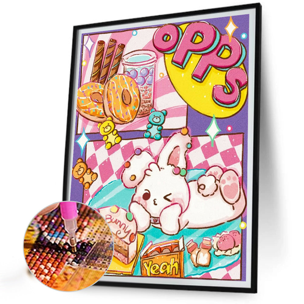 Cartoon Cover - Full Round Drill Diamond Painting 40*50CM