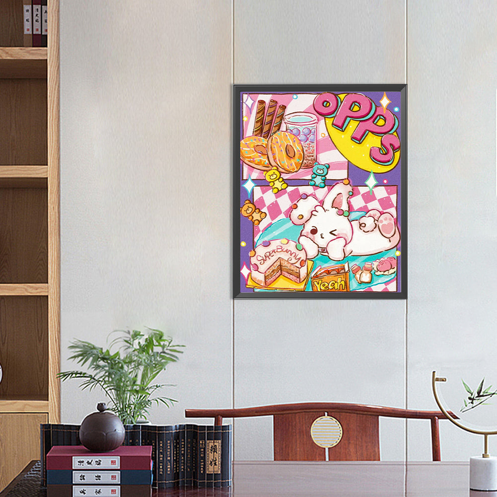 Cartoon Cover - Full Round Drill Diamond Painting 40*50CM