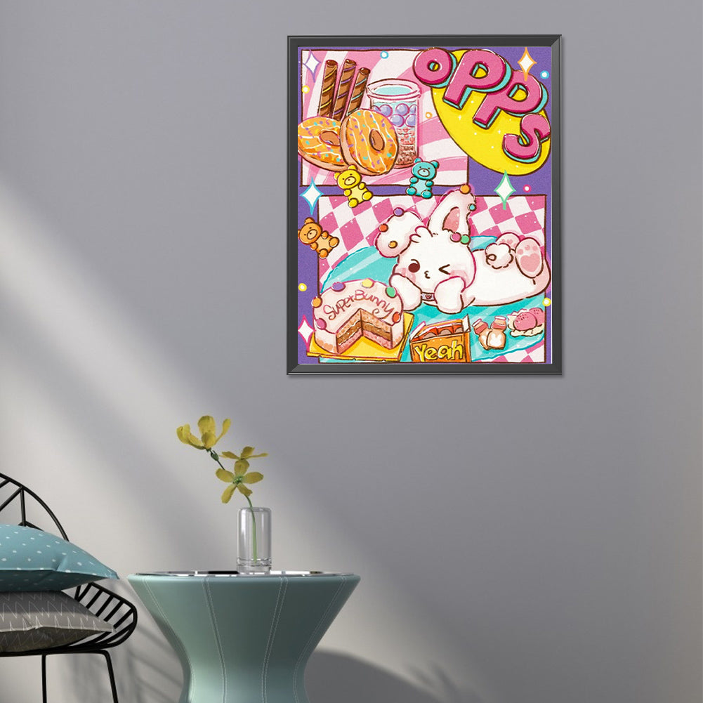 Cartoon Cover - Full Round Drill Diamond Painting 40*50CM