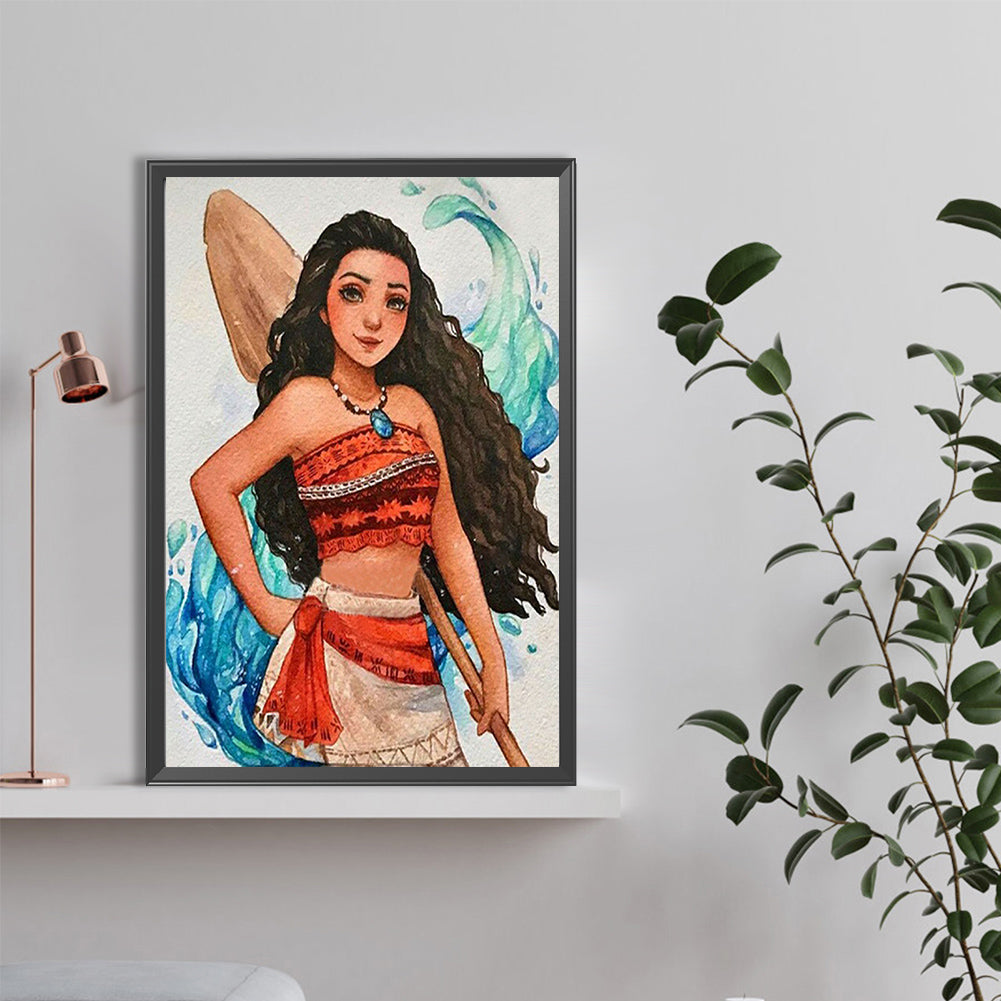 Princess Moana - Full Round Drill Diamond Painting 40*60CM