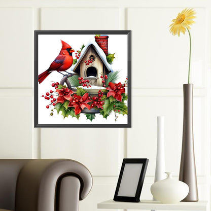 Nordic Cardinal - Full Round Drill Diamond Painting 40*40CM