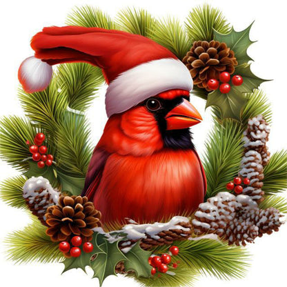 Nordic Cardinal - Full Round Drill Diamond Painting 40*40CM