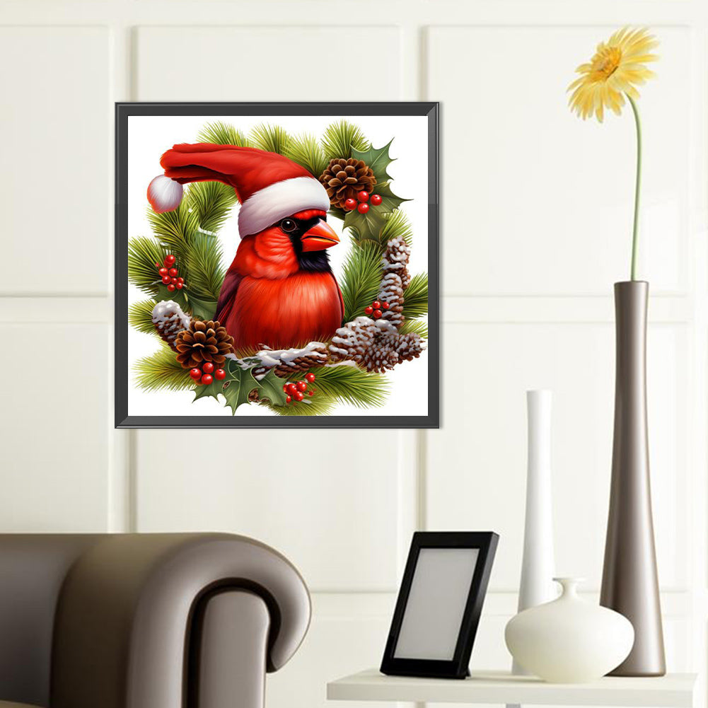 Nordic Cardinal - Full Round Drill Diamond Painting 40*40CM