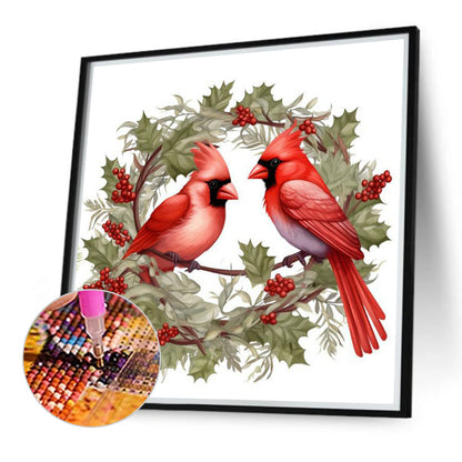 Nordic Cardinal - Full Round Drill Diamond Painting 40*40CM