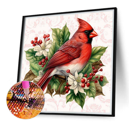 Nordic Cardinal - Full Round Drill Diamond Painting 40*40CM