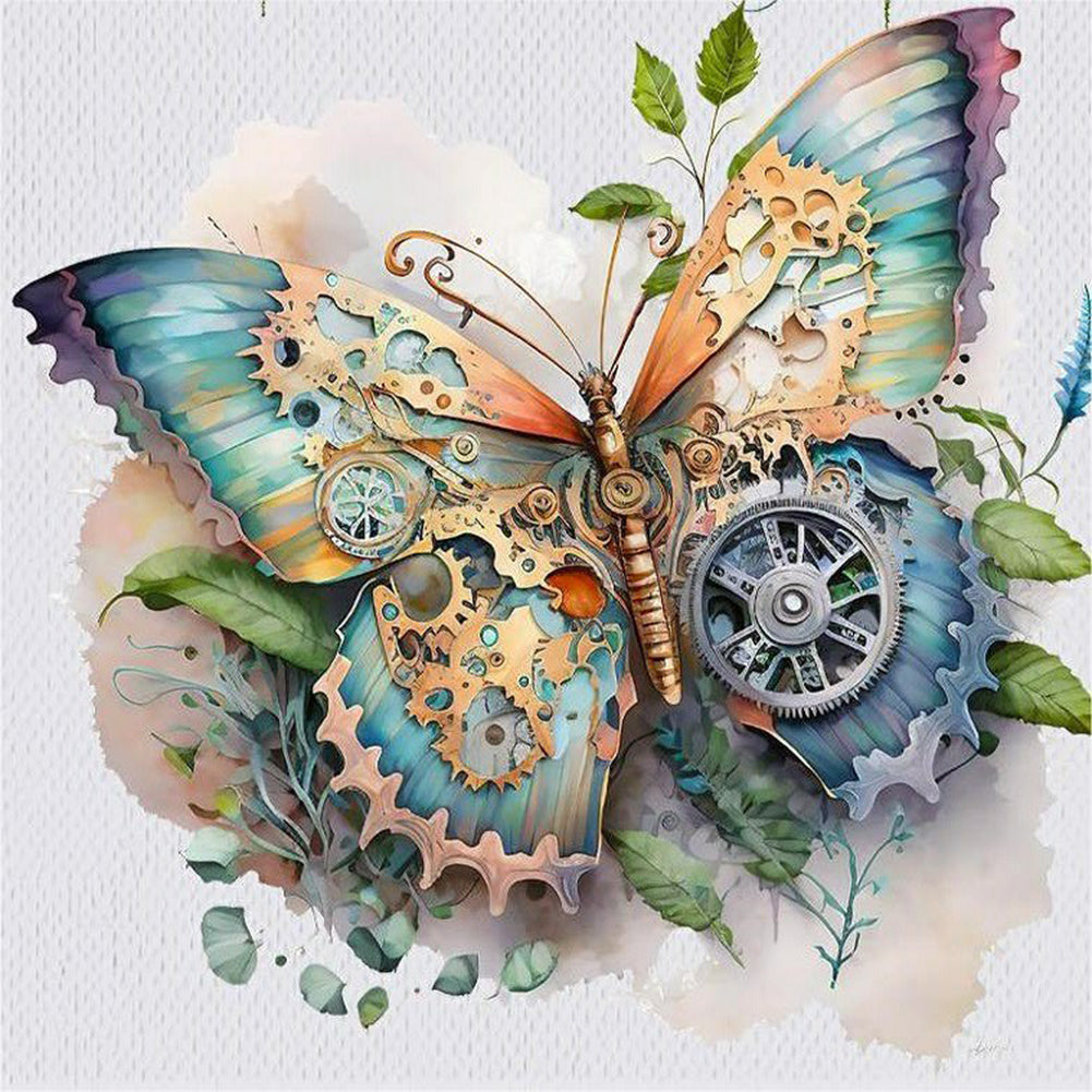 Mechanical Butterfly - Full Round Drill Diamond Painting 40*40CM