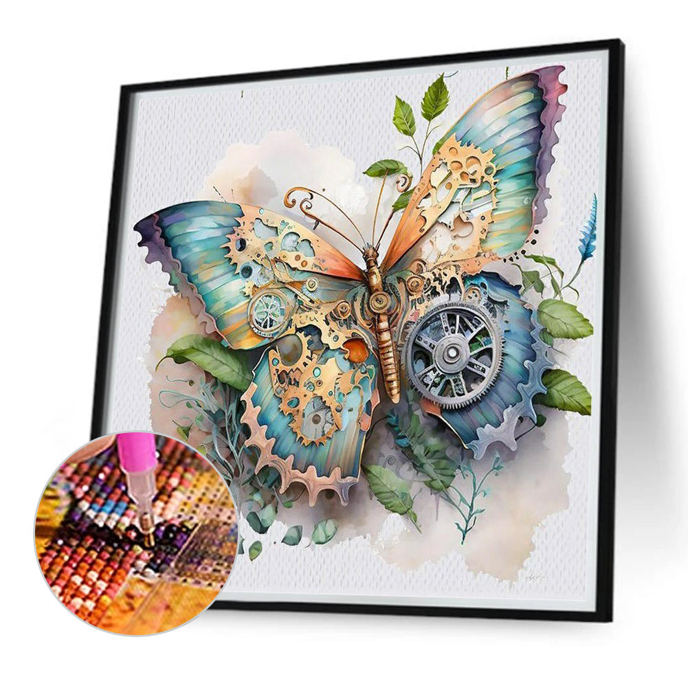 Mechanical Butterfly - Full Round Drill Diamond Painting 40*40CM