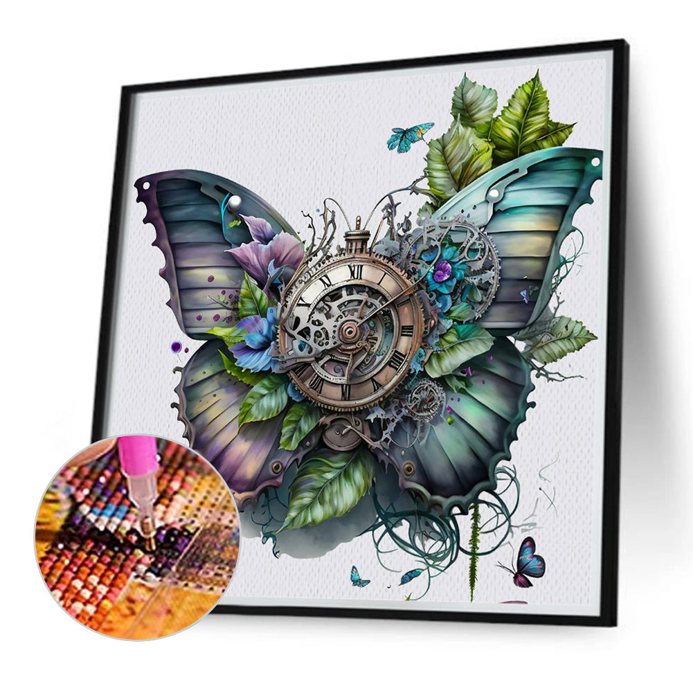 Mechanical Butterfly - Full Round Drill Diamond Painting 40*40CM