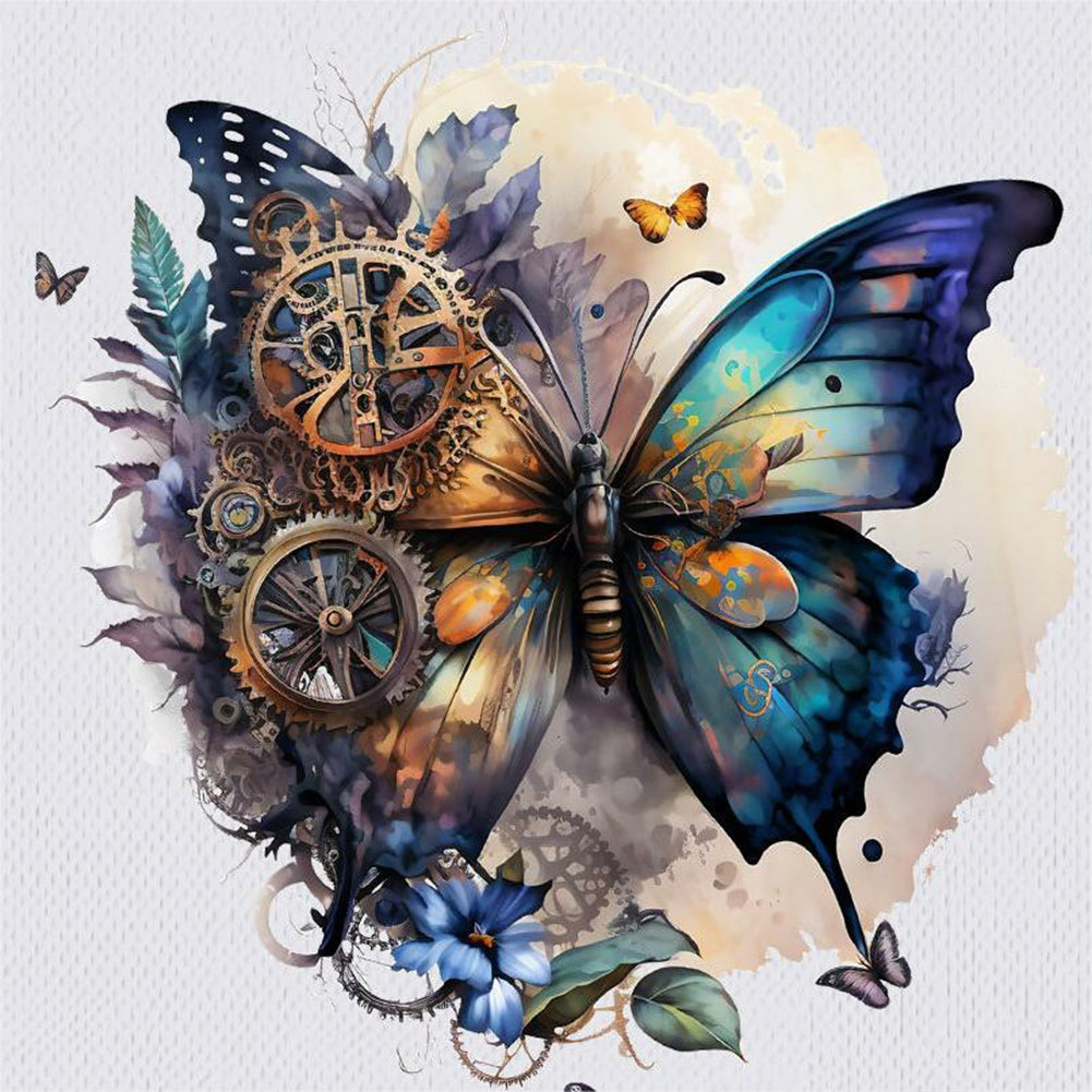 Mechanical Butterfly - Full Round Drill Diamond Painting 40*40CM