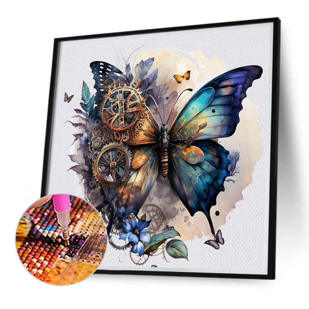 Mechanical Butterfly - Full Round Drill Diamond Painting 40*40CM