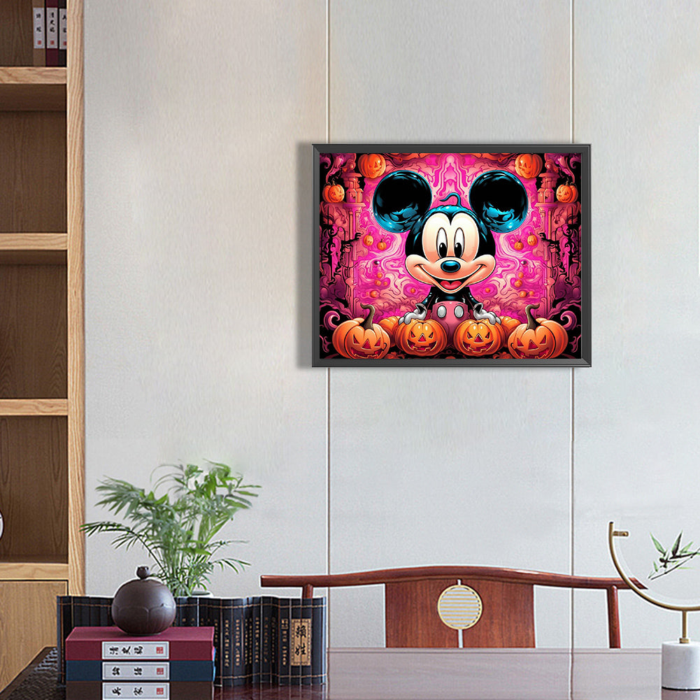 Halloween Mickey Mouse - Full Round Drill Diamond Painting 50*40CM