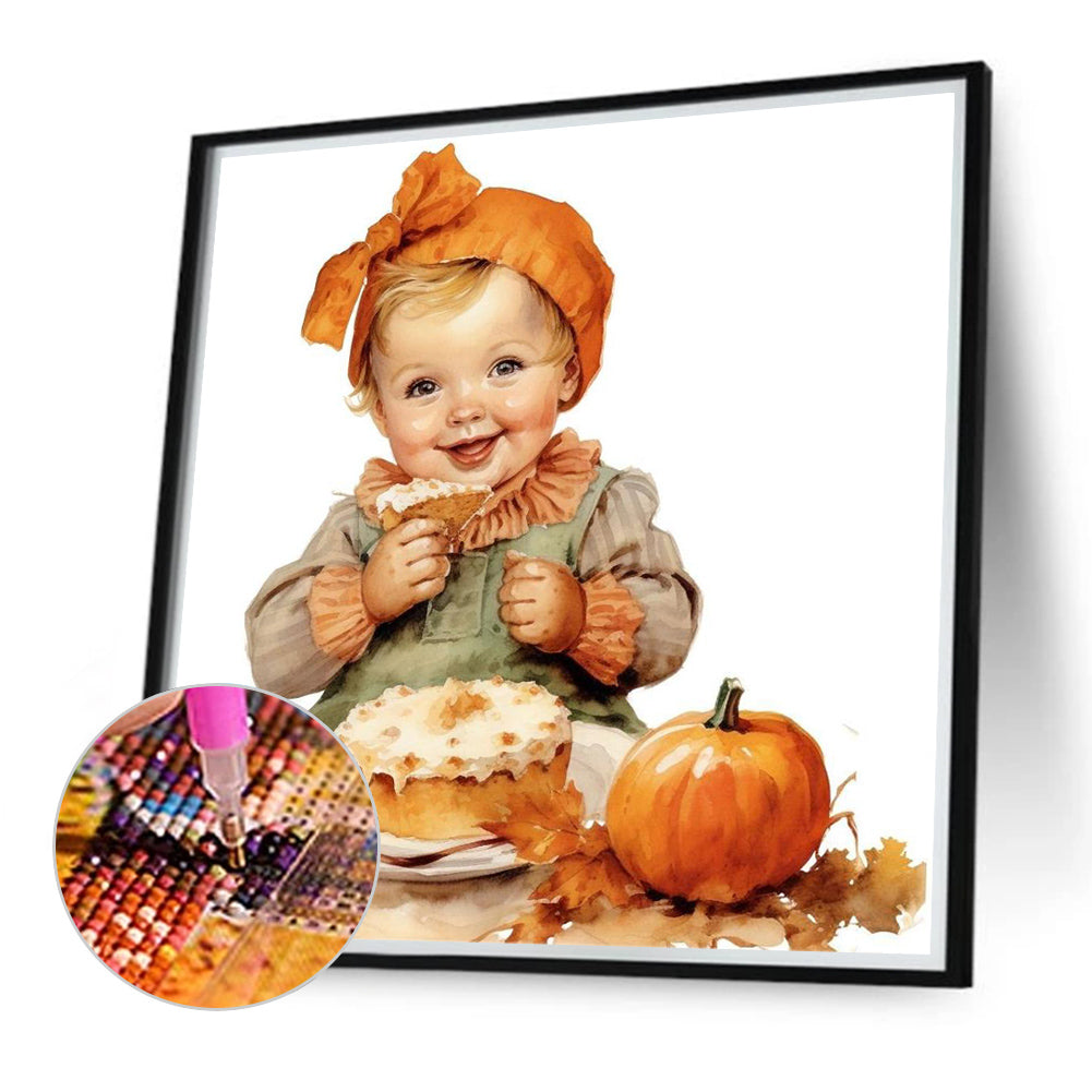 Harvest Farm Kids - Full Round Drill Diamond Painting 40*40CM