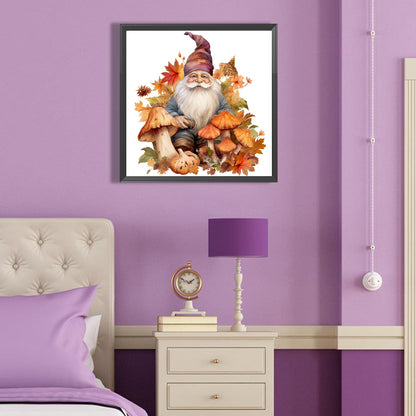 Autumn Mushroom Goblin - Full Round Drill Diamond Painting 40*40CM