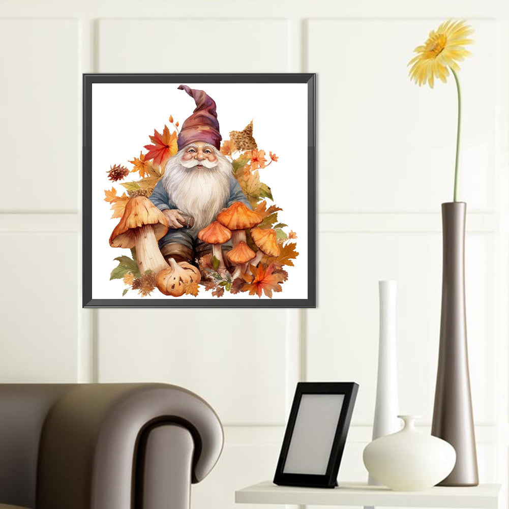 Autumn Mushroom Goblin - Full Round Drill Diamond Painting 40*40CM